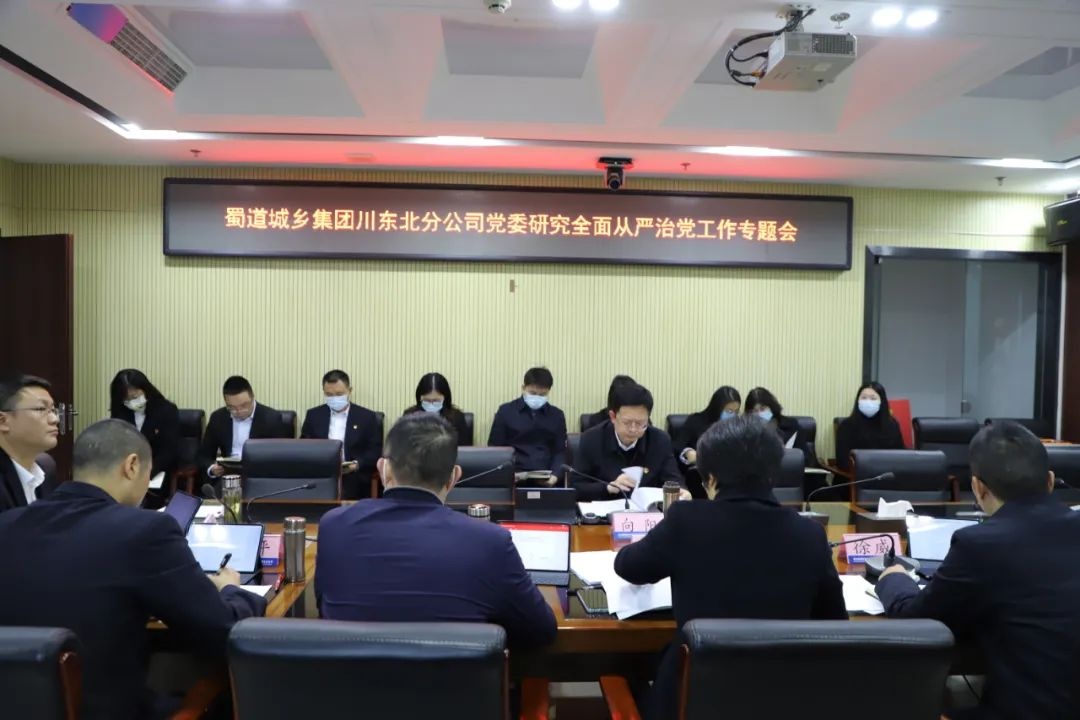蜀道城乡集团川东北分公司党委召开全面从严治党工作专题会